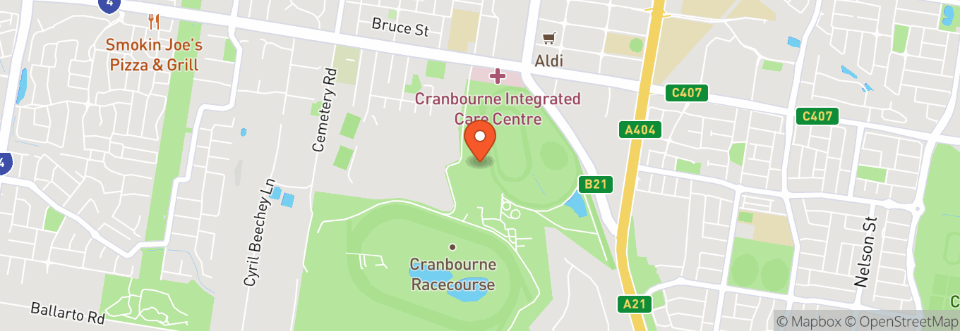 Map of Southside Racing Cranbourne