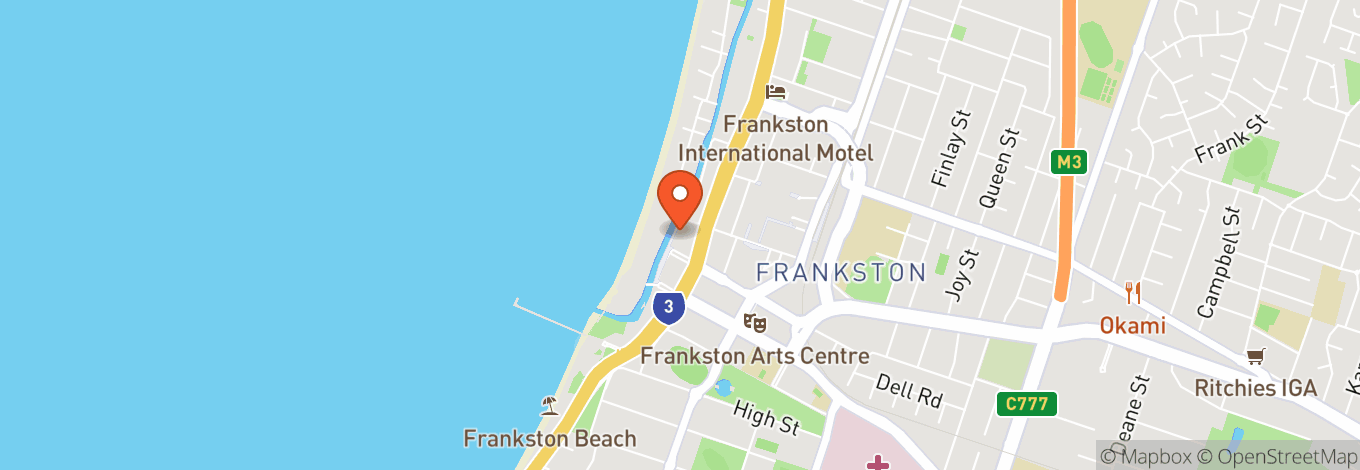 Map of Frankston Waterfront Restaurant