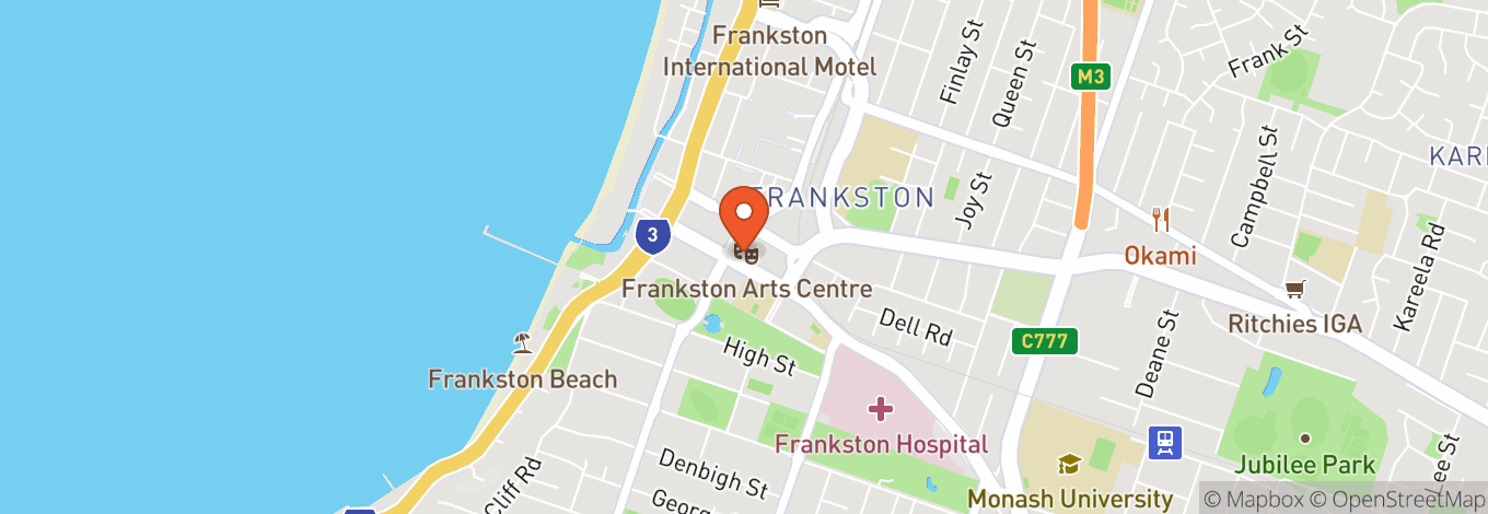 Map of Frankston Arts Centre