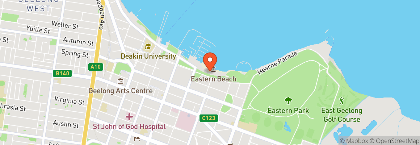 Map of The Beach House - Geelong
