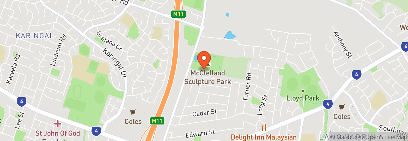 Map of Mcclelland Sculpture Park And Gallery