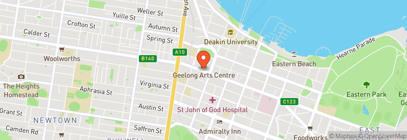 Map of Geelong Arts Centre