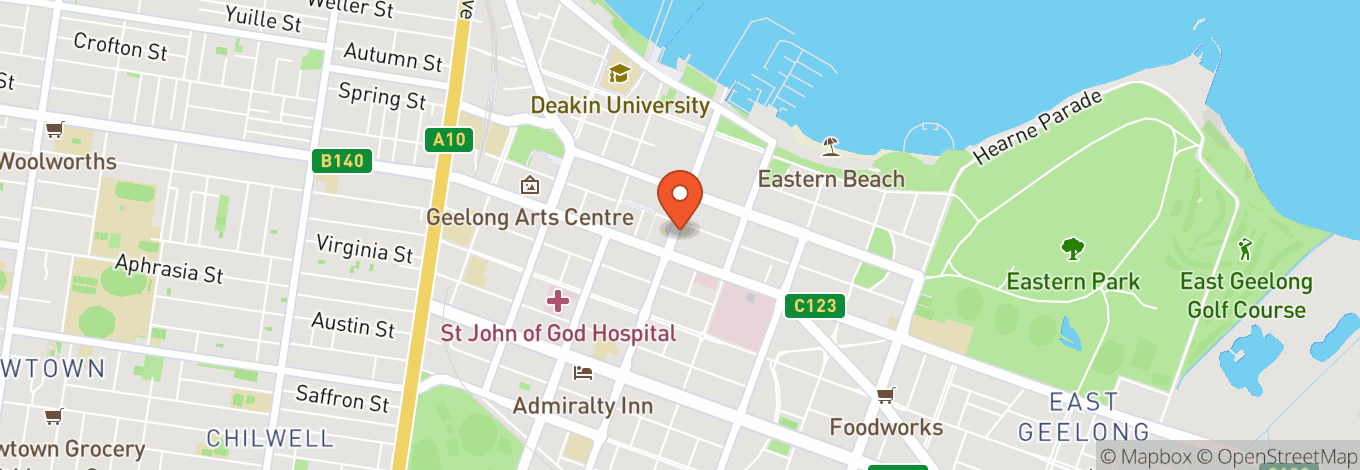 Map of Geelong Hotel