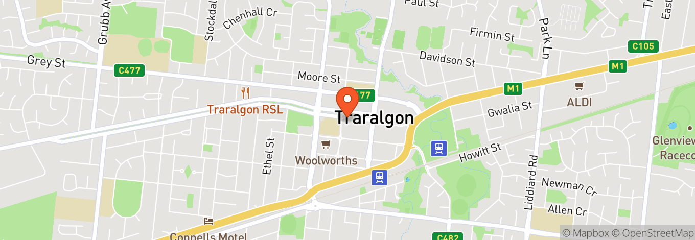 Map of The Deck Traralgon