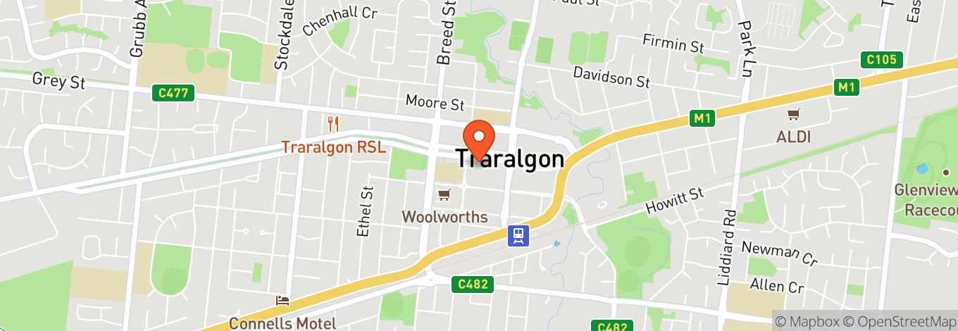 Map of The Deck Traralgon