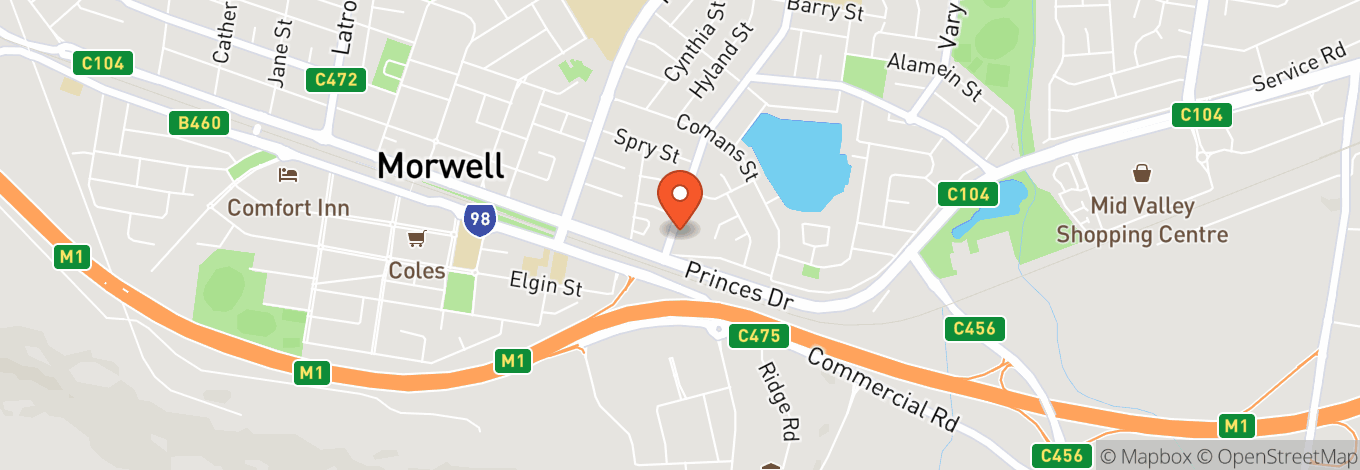 Map of Morwell Hotel