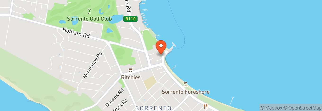 Map of Sorrento Pier
