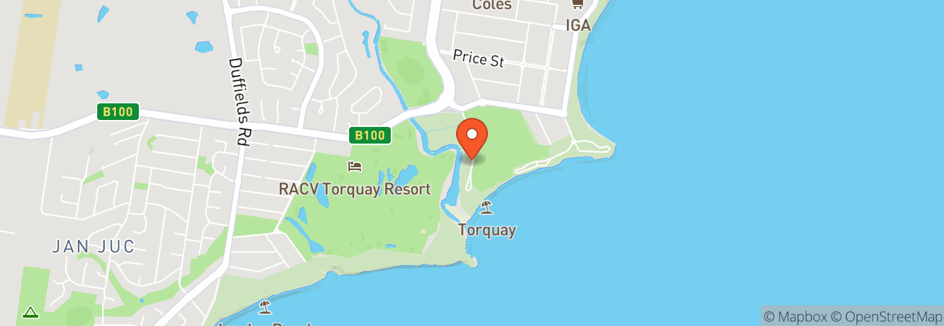 Map of Torquay Surf Lifesaving Club