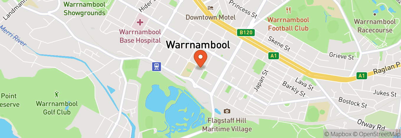 Map of Lighthouse Theatre Warrnambool