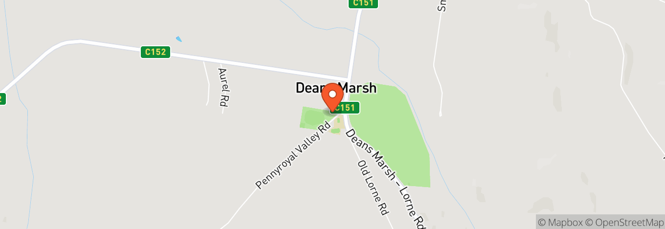 Map of Deans Marsh Hall