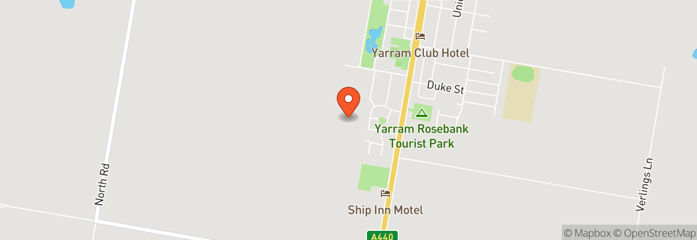 Map of Yarram Country Club
