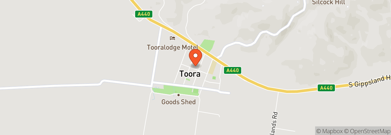 Map of Toora Community Hall