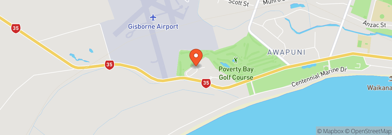 Map of Eastland Group Raceway - Gisborne Speedway