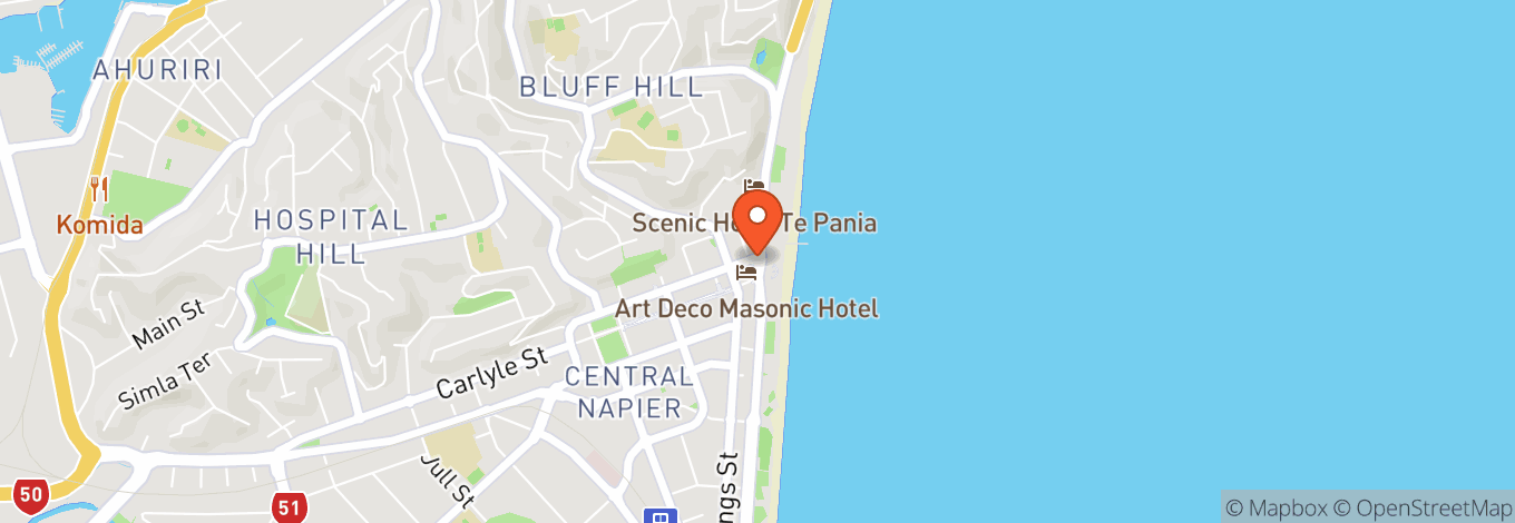 Map of Napier
