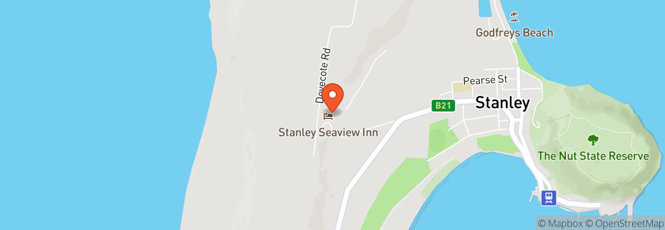 Map of Stanley Seaview Inn