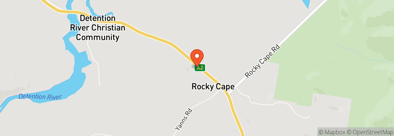 Map of Rocky Cape Tavern