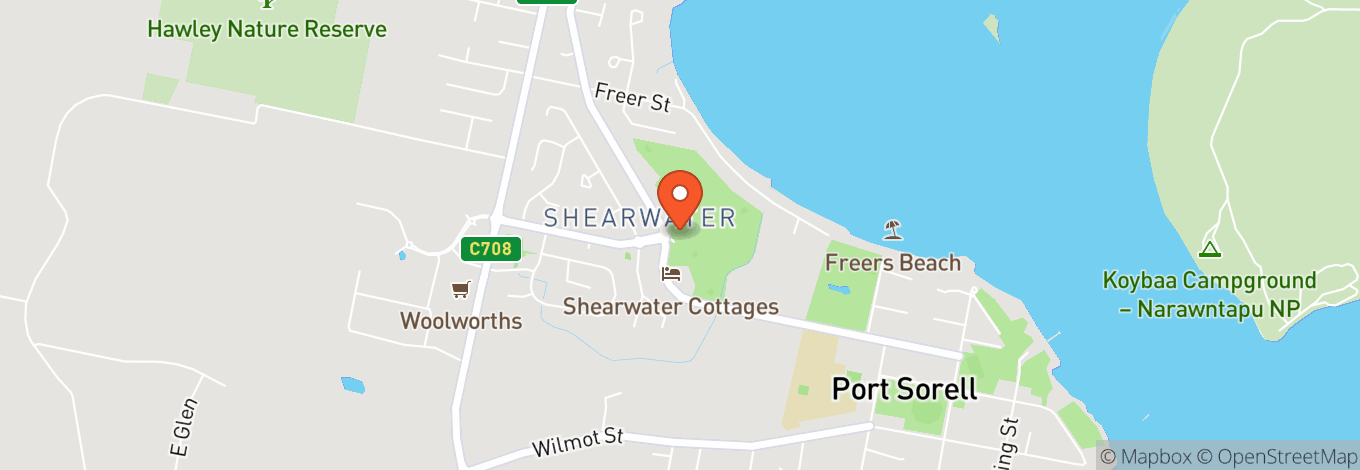 Map of Shearwater Resort