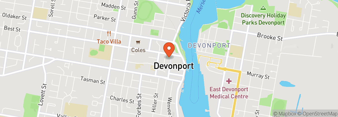 Map of Pub Rock Diner - Devonport