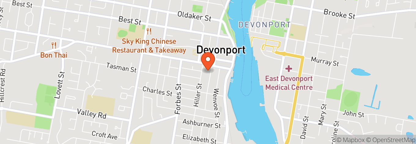 Map of Devonport RSL Club