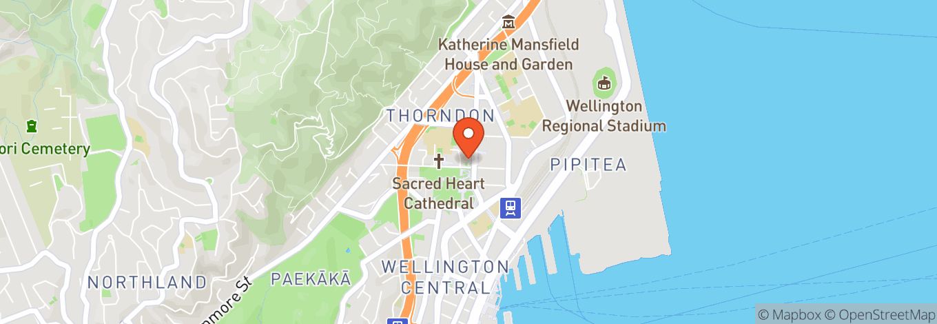 Map of Wellington Cathedral Of St Paul