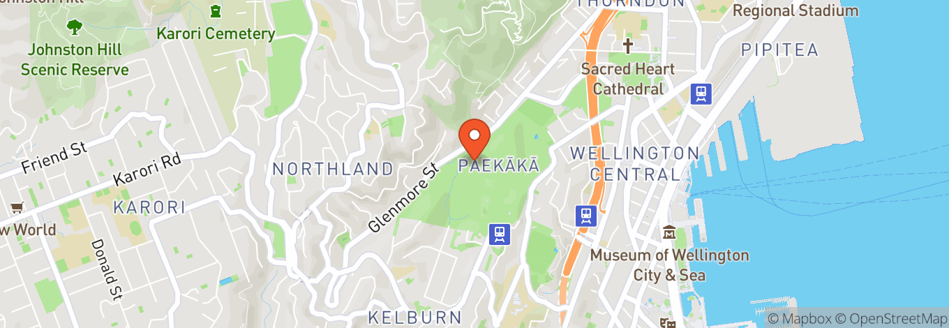 Map of Wellington Botanic Garden