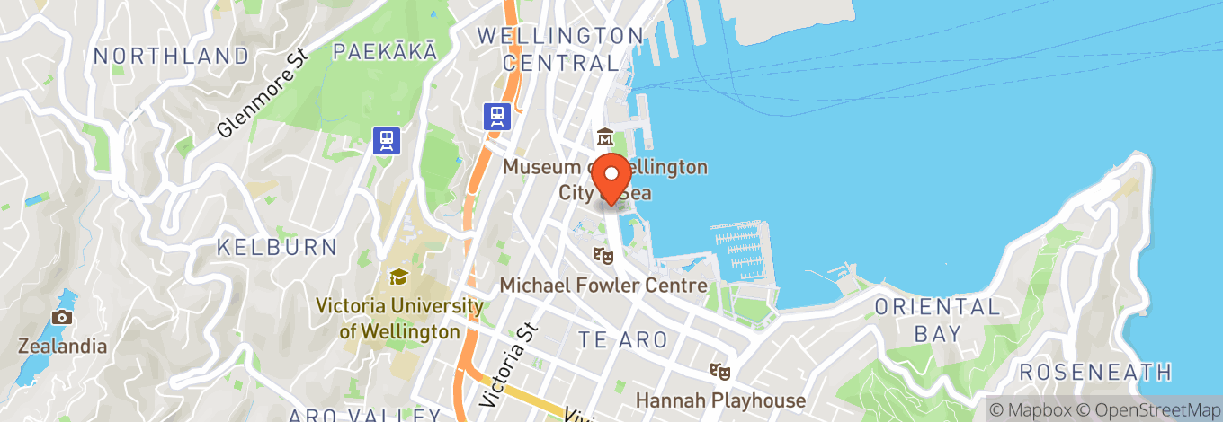 Map of Wellington Waterfront