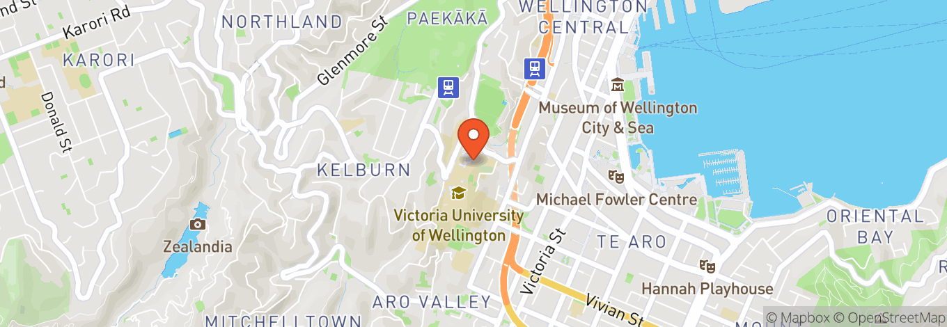Map of The Hunter Lounge At Union Hall, Victoria University