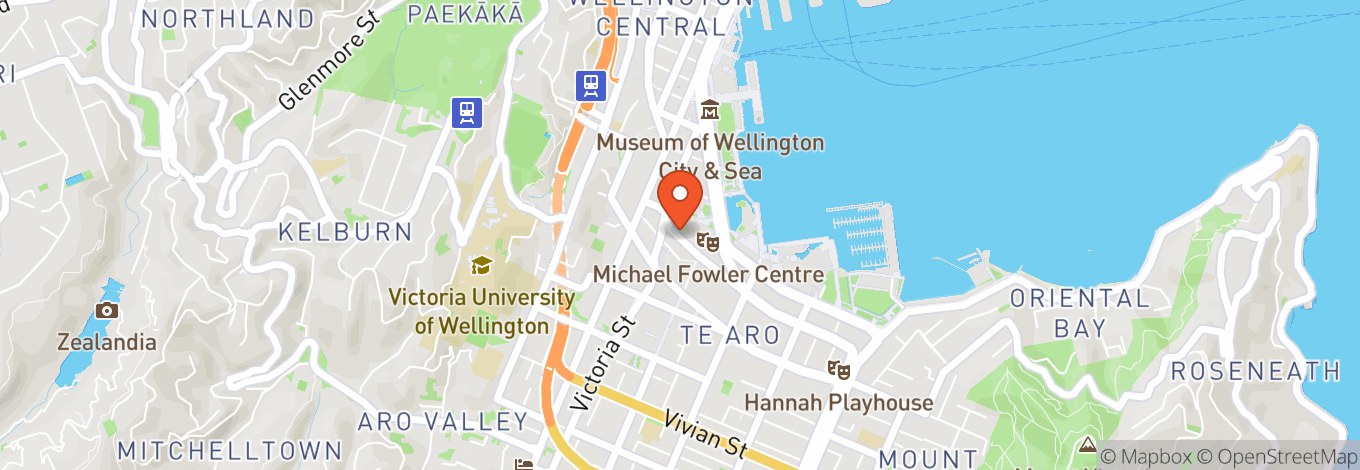 Map of City Gallery Wellington