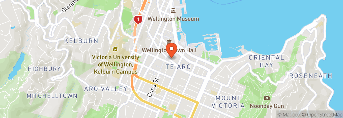 Map of The Opera House Wellington