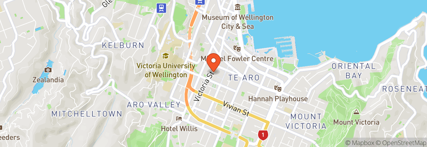 Map of Live In Wlg