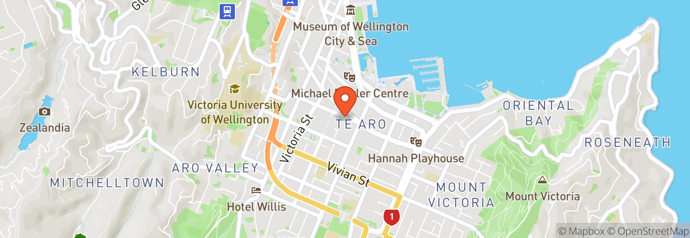 Map of Eva Pub - Wellington