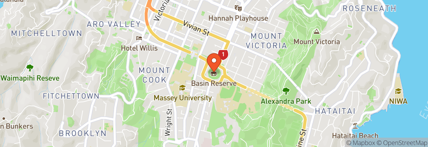 Map of Basin Reserve