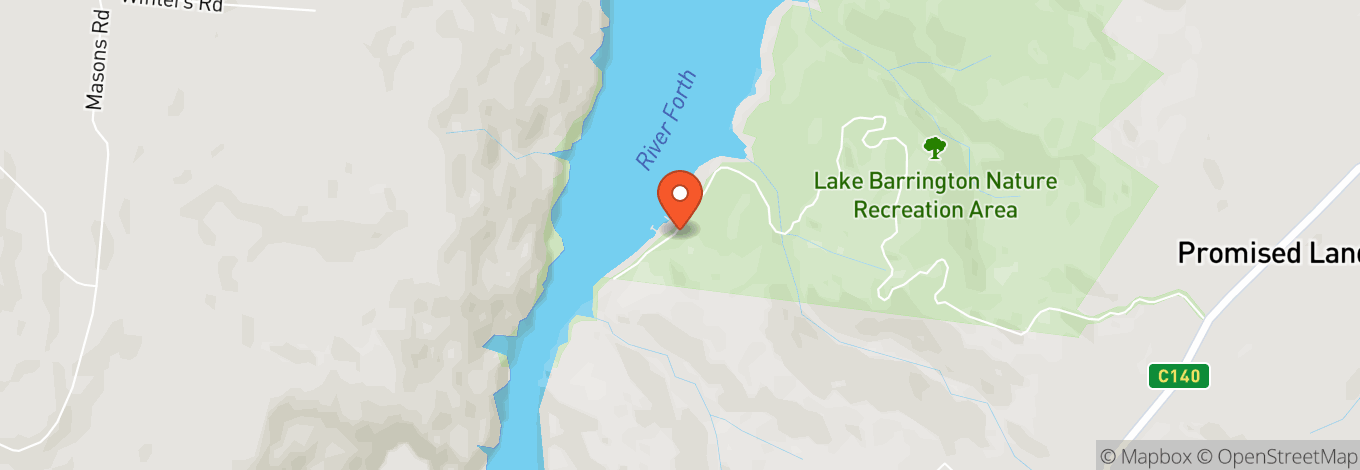 Map of Lake Barrington International Rowing Course