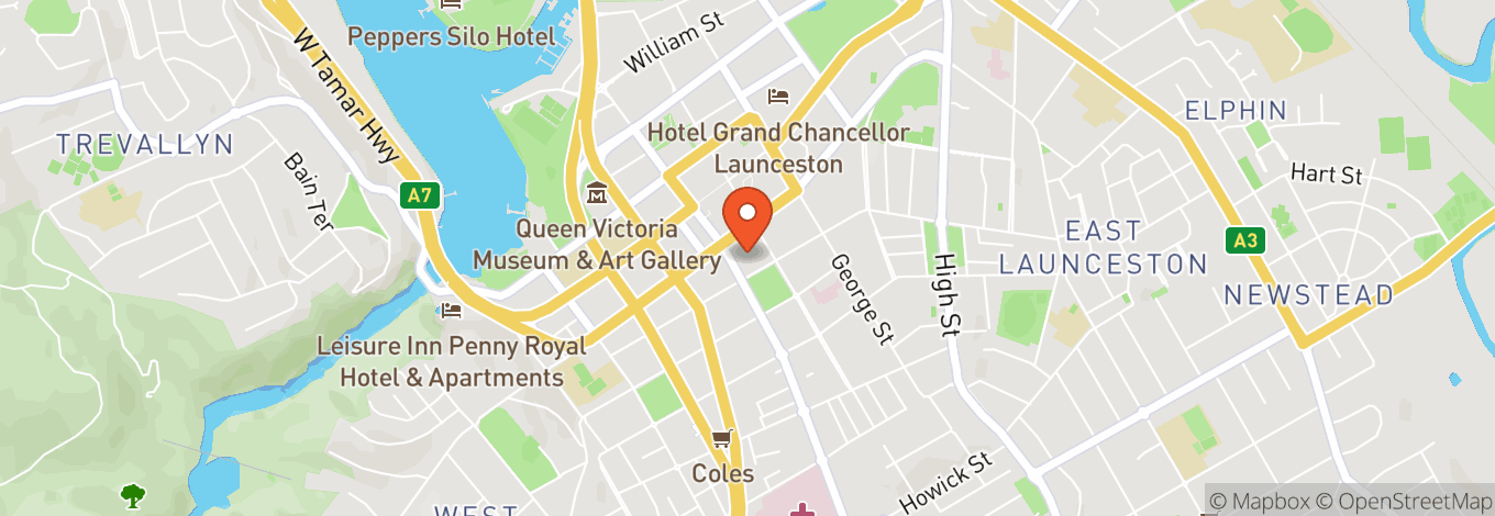 Map of The Workers Launceston