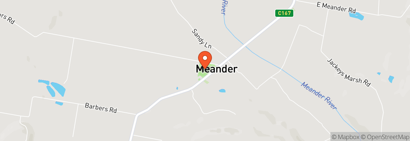 Map of Meander Hall