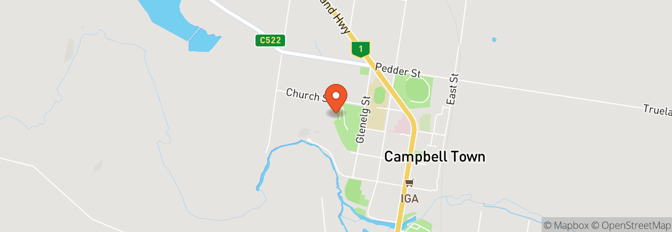 Map of Campbell Town Showgrounds