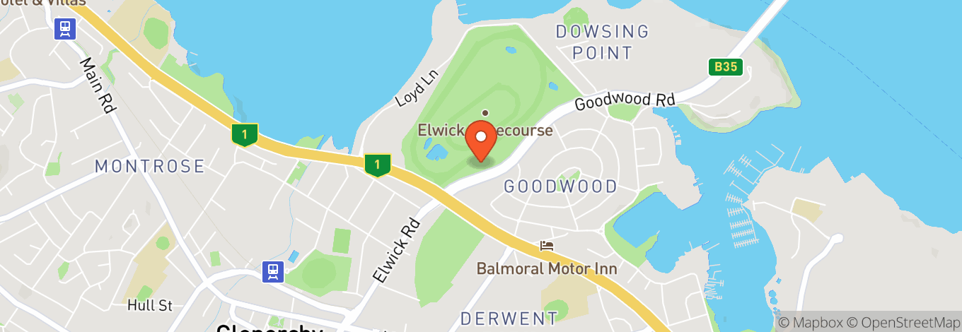 Map of Elwick Racecourse