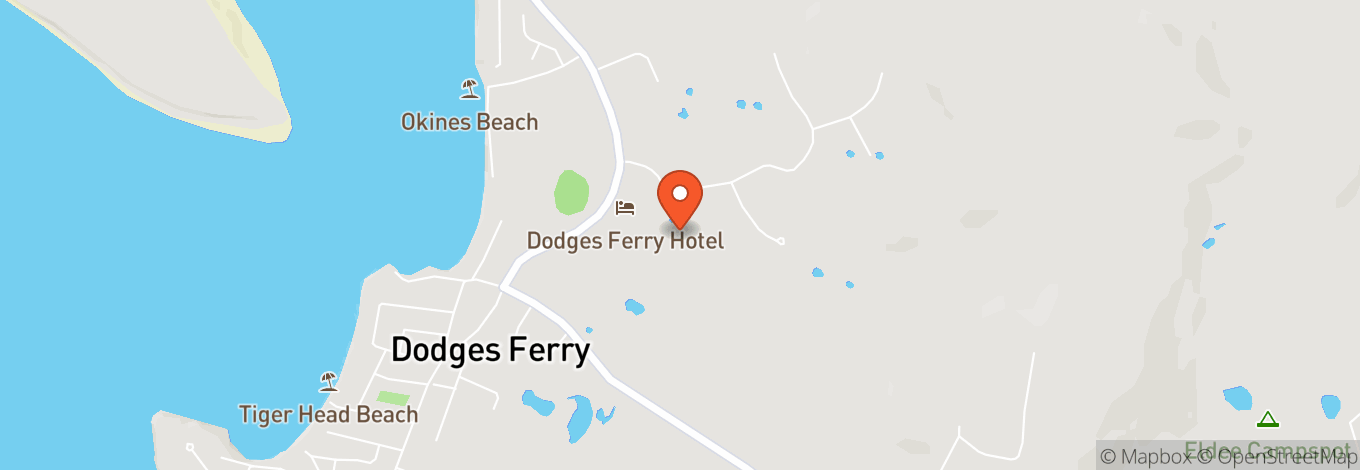 Map of Dodges Ferry Hotel