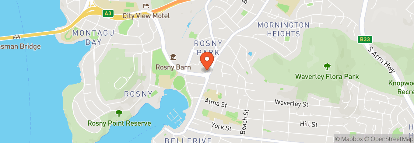 Map of Rosny Farm Arts Centre & Rosny Barn