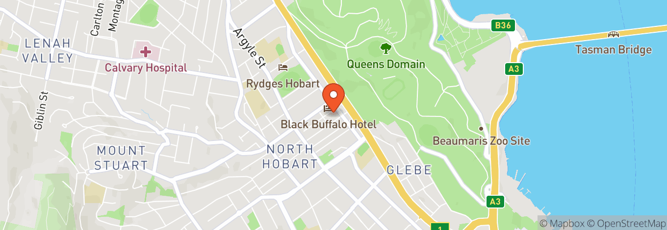 Map of North Hobart Oval
