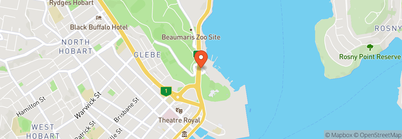 Map of Hobart Regatta Grounds