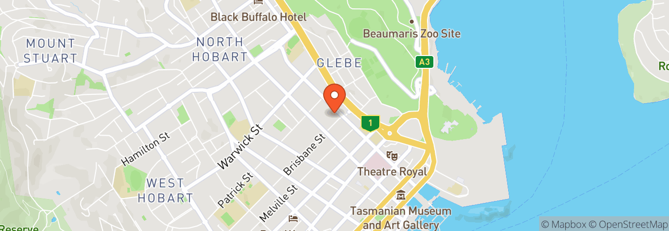 Map of The Brisbane Hotel