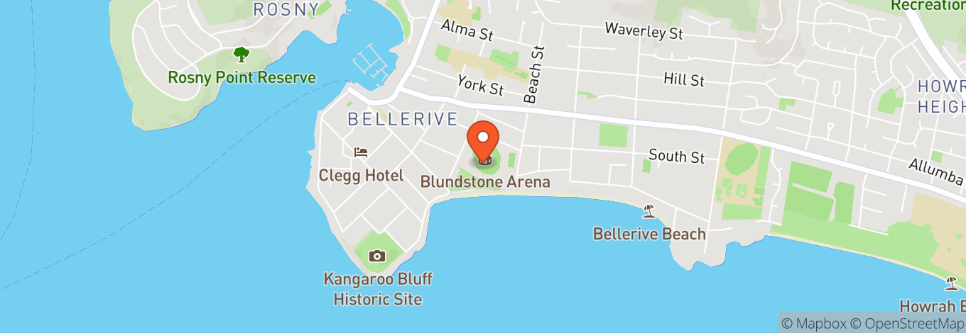 Map of Blundstone Arena