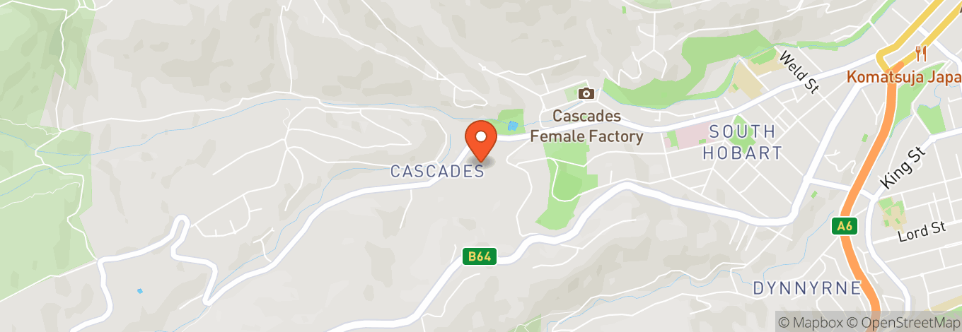Map of Cascade Brewery Bar