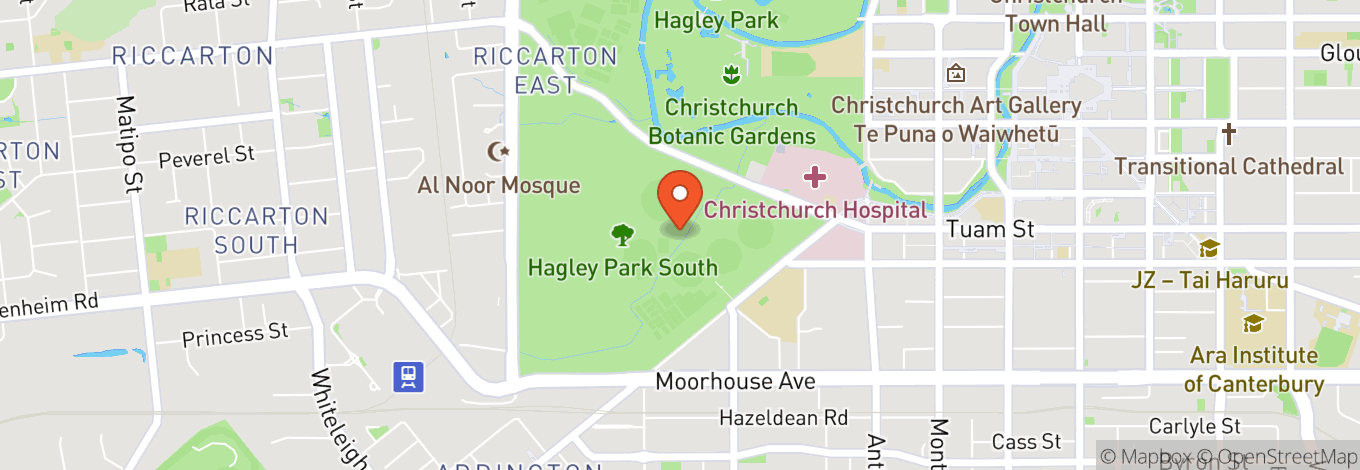 Map of Hagley Oval