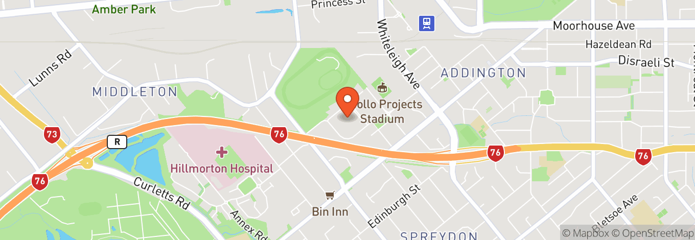 Map of Horncastle Arena (Christchurch Arena)