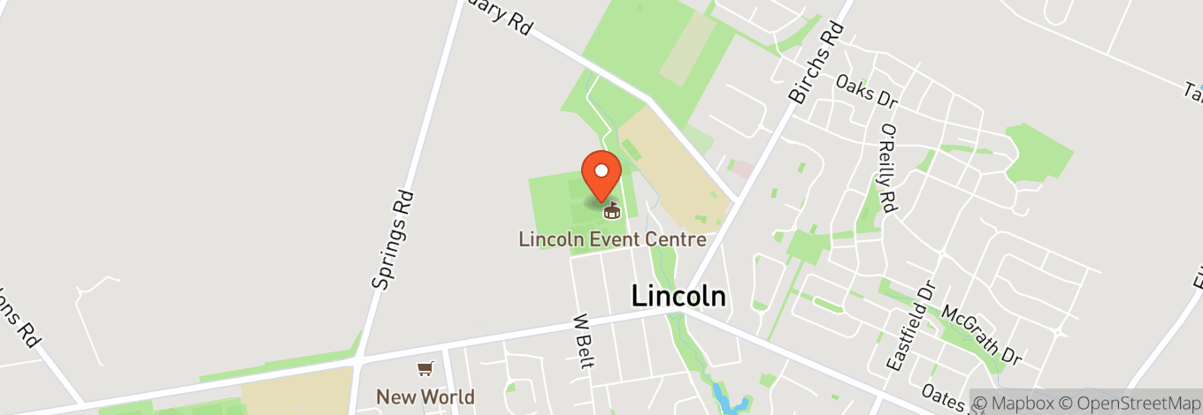 Map of Lincoln Event Centre