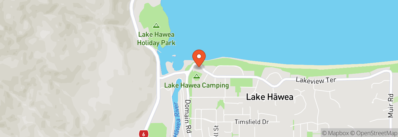 Map of Lake Hawea Hotel