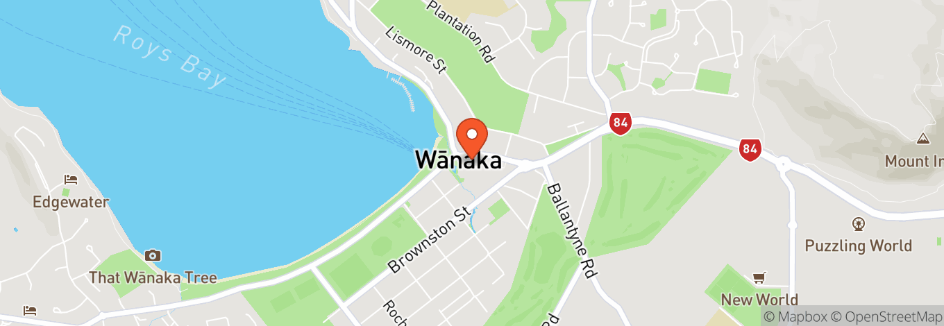 Map of Wanaka Bullock Bar