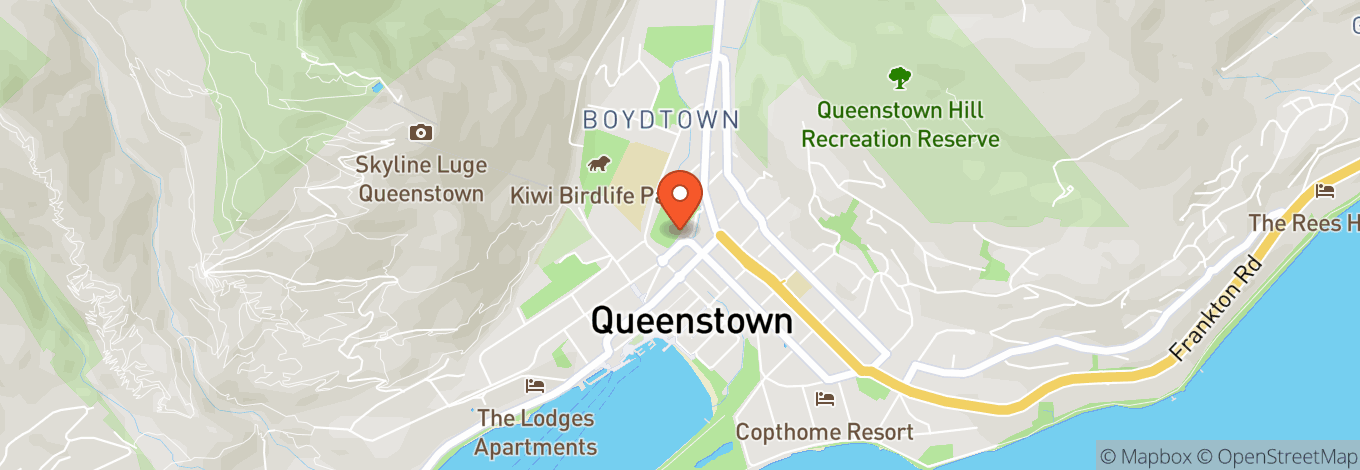 Map of Queenstown Memorial Centre